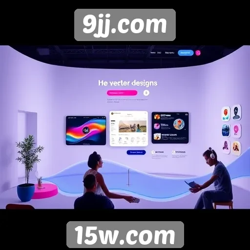 Inovações de design no site 9jj.com